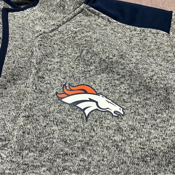 Denver Broncos NFL Team Apparel Men Size Large Pullover Sweatshirt Like New - Picture 3 of 7